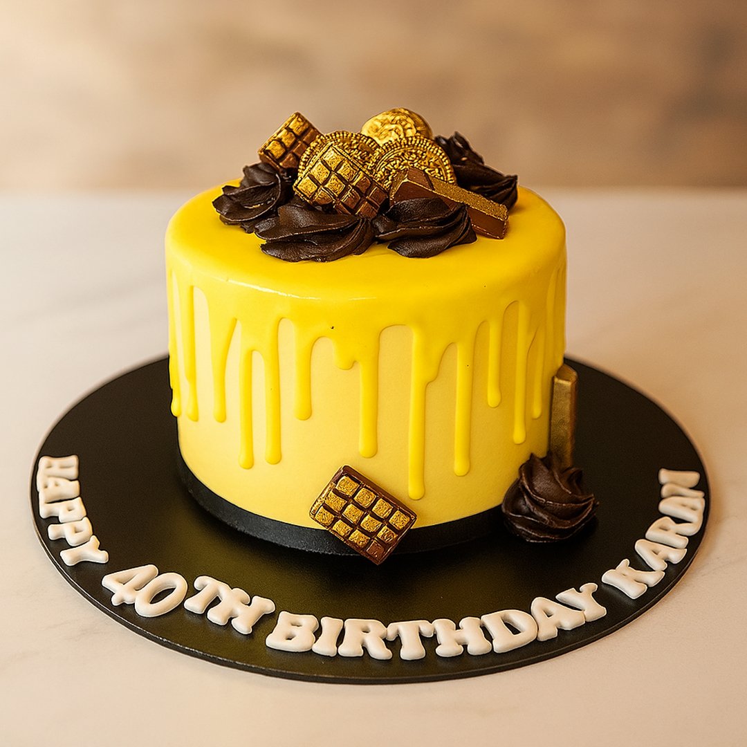 Golden Bliss Treat Cake
