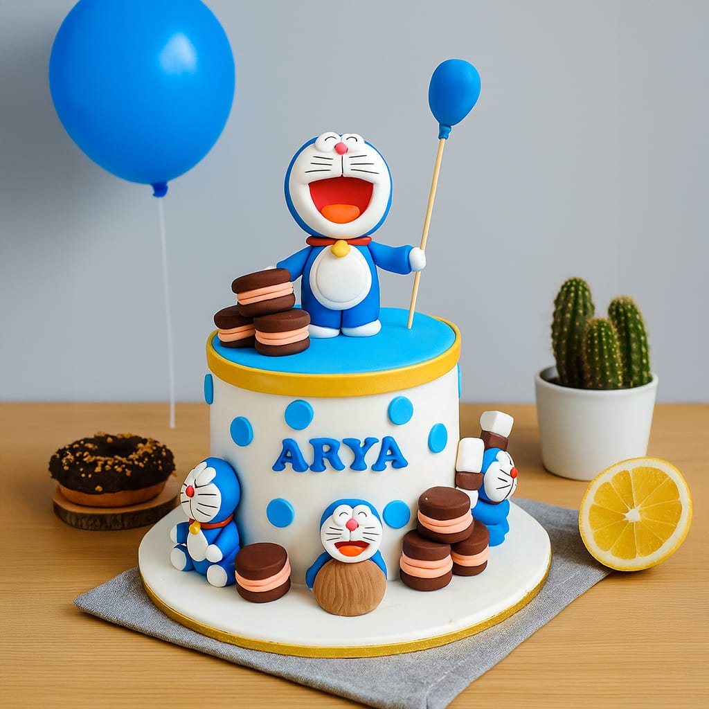 Doremon And Friends Cake