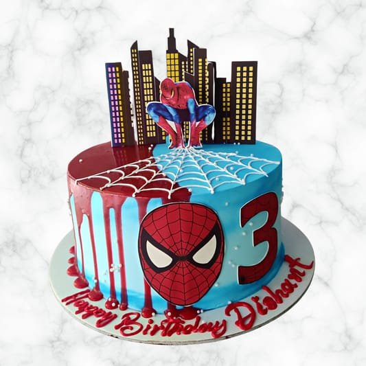 Spider-Man's Third Web Celebration Cake