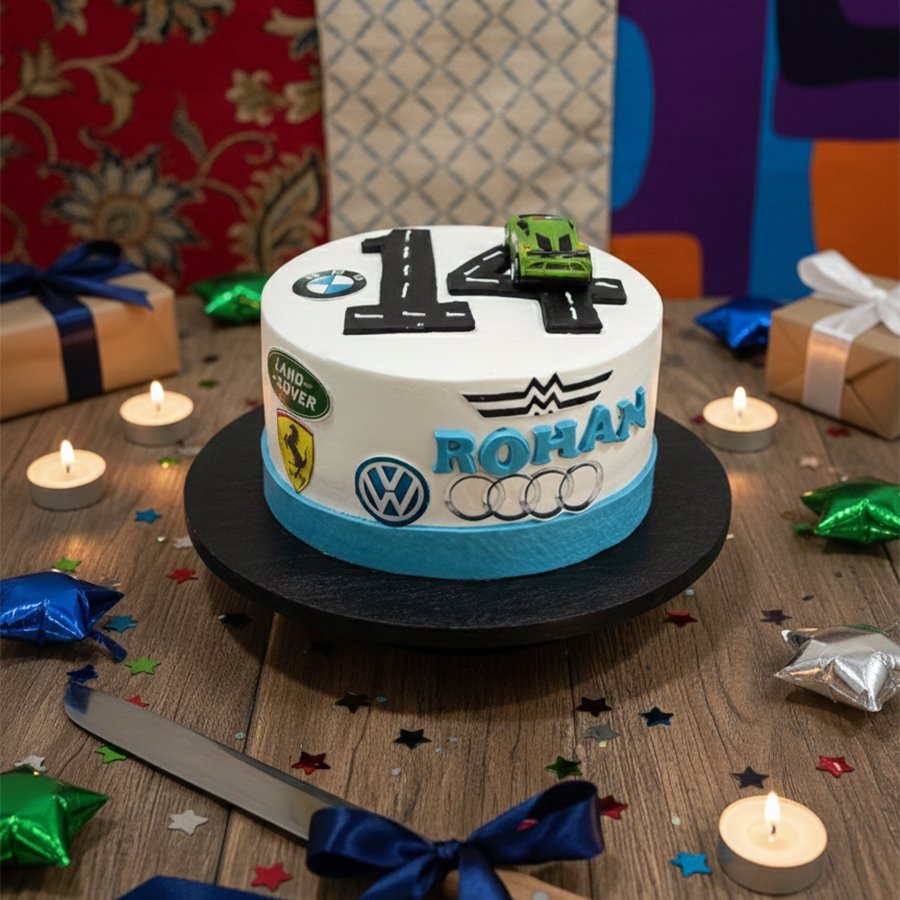Custom Luxury Supercar Birthday Cake