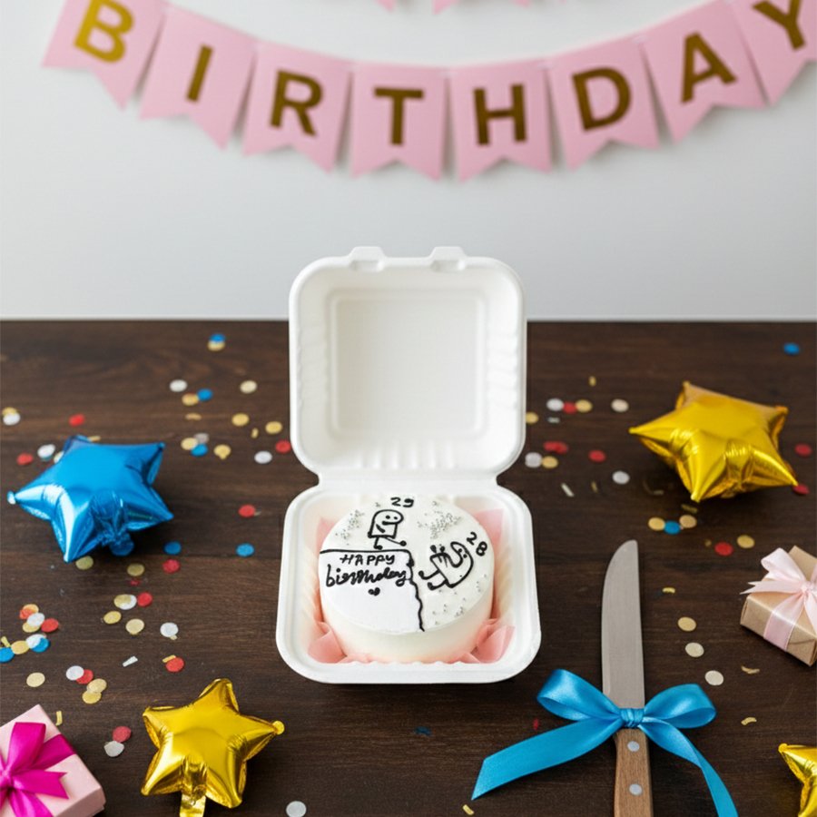 Quirky Flork Meme Bento Cake