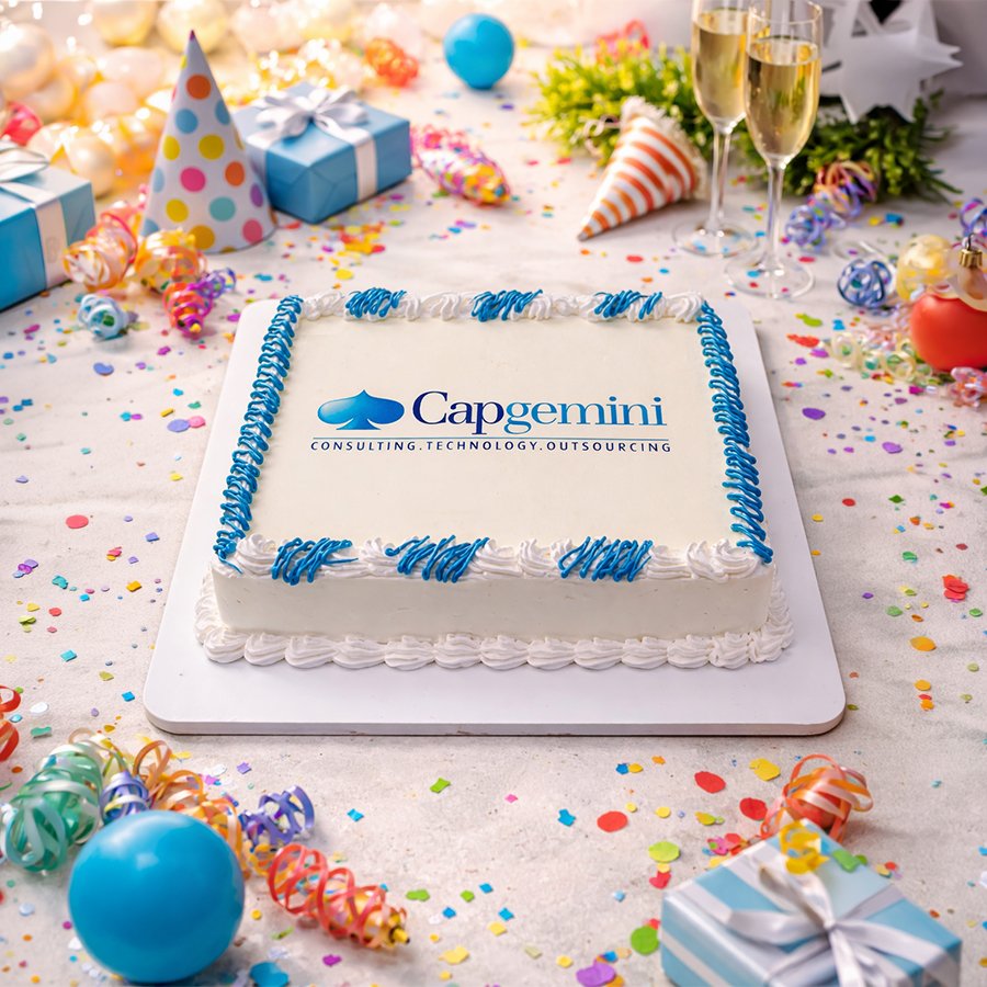Capgemini Logo Professional Celebration Cake