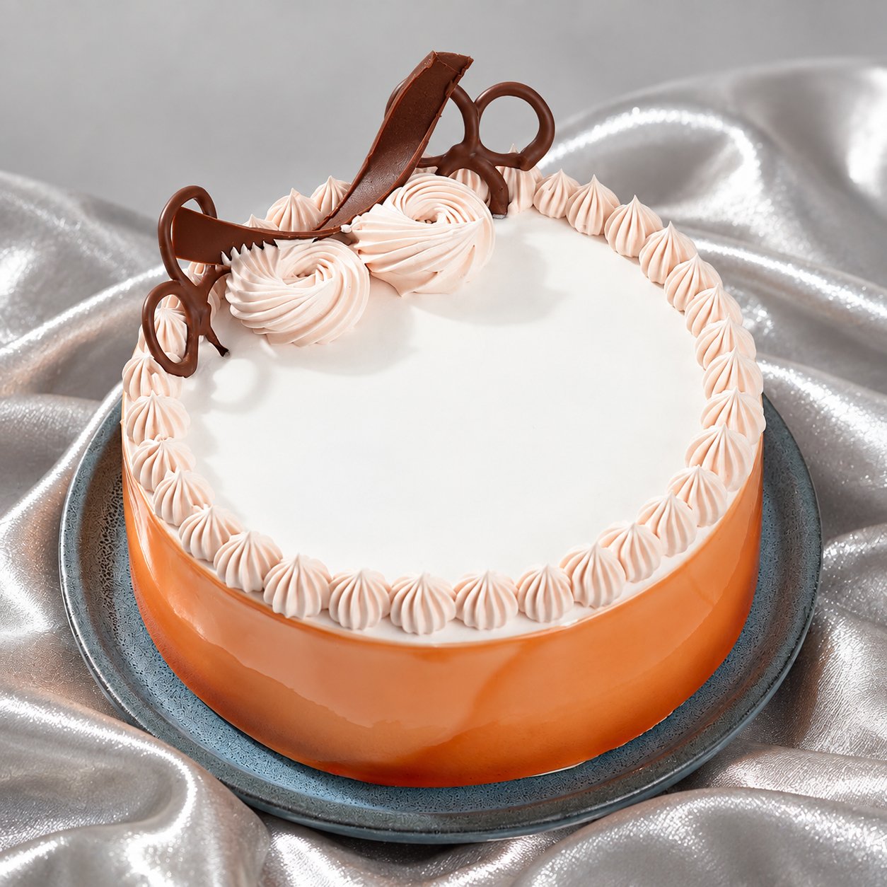 Classic Butterscotch Swirl Cake with Chocolate Accents