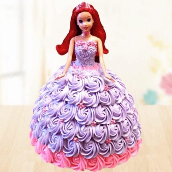 Barbie Doll Vanilla Cake