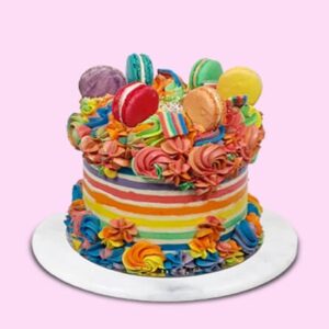 Bright Macaroon Cake