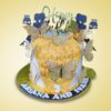 Butter Fly Design Cake