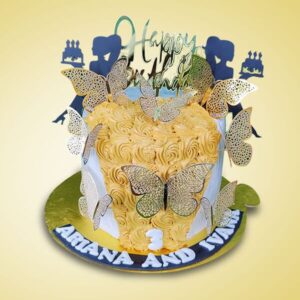 Butter Fly Design Cake