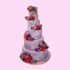 Ever-growing Lavender Wedding Cake