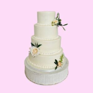 Exquisite-Pearl-Wedding-Cake