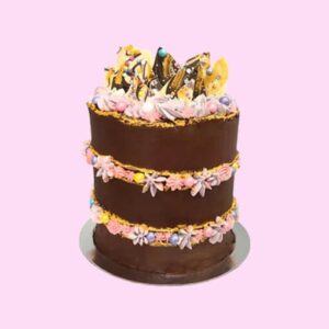 Fault Line Floral Beauty Cake