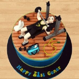 Fitness-Enthusiast-Theme-Cake