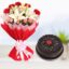 Flowers Bouquet with Cake | Combo