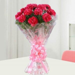 Glorious Pink Carnations Bouquet