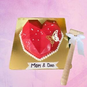 Heart Hammer Pinata Cake