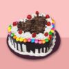 Heart Shape Black Forest Gem Cake