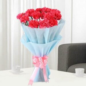 Pink Carnations Flower Bouquet