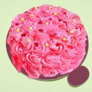 Romantic Pink Blush Strawberry Cake