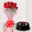 Small Roses Bunch with Cake