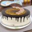 White Choco Coin Vanilla Cake
