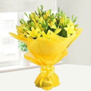 Yellow Lilies Bouquet