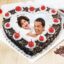 Yummy Black Forest Photo Cake For Dad