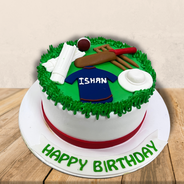 Cricket Stuff Theme Cake Online