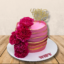 Red Floral Wave Cake Online