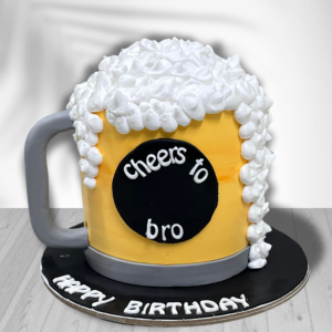 Beer Mug Theme Cake