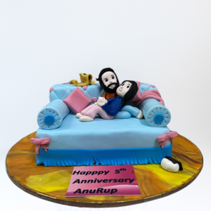 Relaxed Lover Anniversary Cake Order Online