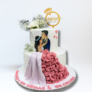 Sweet Beginnings Engagement Cake Order Online