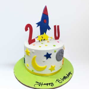 To the moon birthday cake Order Online