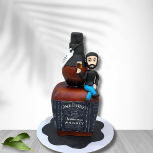 Jack Daniels Bottle Theme Cake