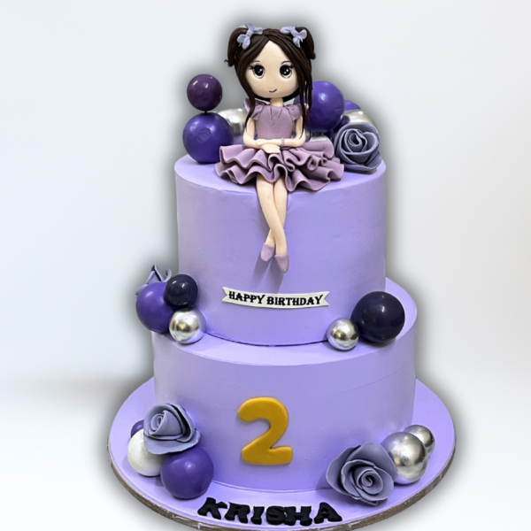 Adorable Doll Tier Cake