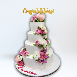 Elegant Blossom Wedding Cake Online