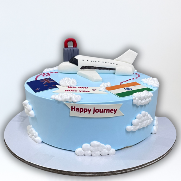 Flying Abroad Theme Cake Online