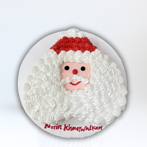 Santa Face Shape Cake