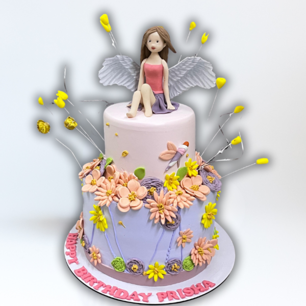 enchanted doll theme cake